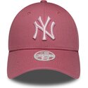 bone-curvo-rosa-ajustavel-para-mulheres-com-logo-rosa-9forty-league-essential-cas-da-new-york-yankees-mlb-da-new-era