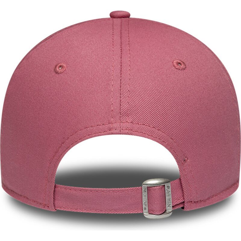 bone-curvo-rosa-ajustavel-para-mulheres-com-logo-rosa-9forty-league-essential-cas-da-new-york-yankees-mlb-da-new-era