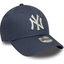 bone-curvo-azul-cinza-ajustavel-para-crianca-9forty-league-essential-da-new-york-yankees-mlb-da-new-era
