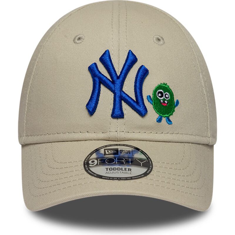 bone-curvo-bege-ajustavel-com-logo-azul-9forty-monster-icon-da-new-york-yankees-mlb-da-new-era