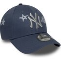 bone-curvo-azul-ajustavel-para-crianca-9forty-space-glow-in-the-dark-da-new-york-yankees-mlb-da-new-era