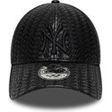 bone-curvo-preto-snapback-com-logo-preto-9forty-pu-weave-da-new-york-yankees-mlb-da-new-era