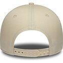bone-curvo-bege-snapback-para-mulheres-9forty-rose-sequin-da-new-york-yankees-mlb-da-new-era