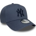 bone-curvo-azul-snapback-com-logo-azul-marinho-e-frame-league-essential-da-new-york-yankees-mlb-da-new-era