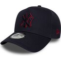 bone-curvo-azul-marinho-snapback-com-logo-vermelho-e-frame-team-outline-da-new-york-yankees-mlb-da-new-era