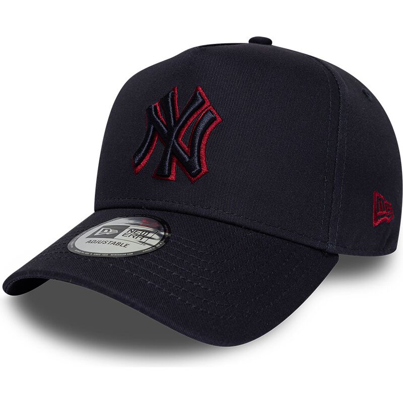 bone-curvo-azul-marinho-snapback-com-logo-vermelho-e-frame-team-outline-da-new-york-yankees-mlb-da-new-era