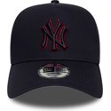 bone-curvo-azul-marinho-snapback-com-logo-vermelho-e-frame-team-outline-da-new-york-yankees-mlb-da-new-era