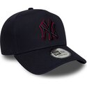 bone-curvo-azul-marinho-snapback-com-logo-vermelho-e-frame-team-outline-da-new-york-yankees-mlb-da-new-era