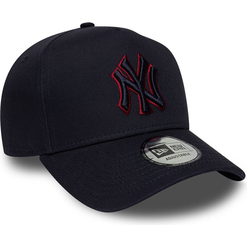 bone-curvo-azul-marinho-snapback-com-logo-vermelho-e-frame-team-outline-da-new-york-yankees-mlb-da-new-era