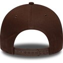 bone-curvo-castanho-snapback-com-logo-castanho-e-frame-team-outline-da-los-angeles-dodgers-mlb-da-new-era