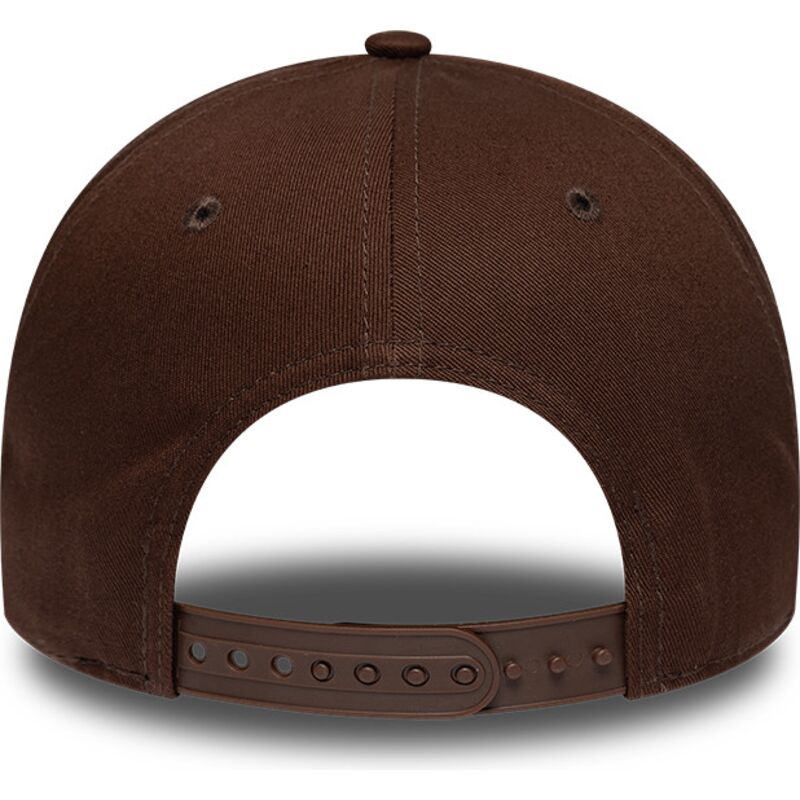 bone-curvo-castanho-snapback-com-logo-castanho-e-frame-team-outline-da-los-angeles-dodgers-mlb-da-new-era