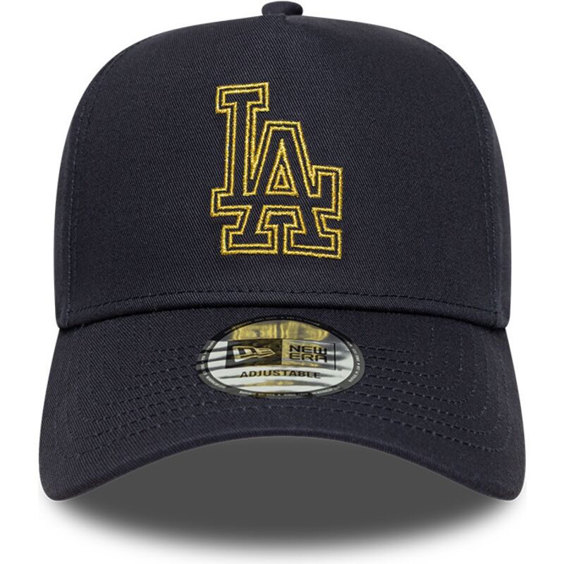 bone-curvo-azul-marinho-snapback-com-logo-dourado-e-frame-metallic-outline-da-los-angeles-dodgers-mlb-da-new-era