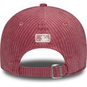 bone-curvo-rosa-ajustavel-para-mulheres-9forty-m-crown-chunky-cord-da-new-york-yankees-mlb-da-new-era