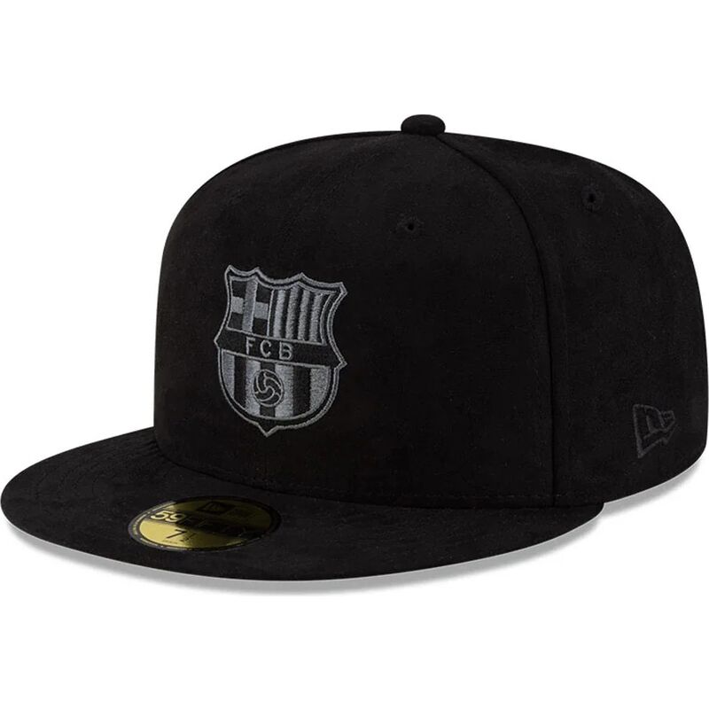 bone-plano-preto-justo-com-logo-preto-da-fc-barcelona-laliga-59fifty-mes-que-un-club-da-new-era