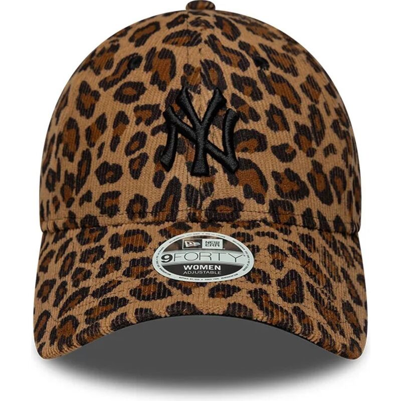 bone-curvo-leopardo-ajustavel-para-mulheres-com-logo-preto-9forty-leaopard-cord-da-new-york-yankees-mlb-da-new-era