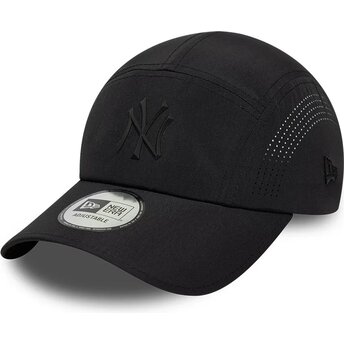 Boné trucker preto com logo preto Runner Tech Midi da New York Yankees MLB da New Era