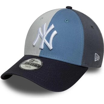 Boné curvo multicolor ajustável para criança 9FORTY Colourblock da New York Yankees MLB da New Era