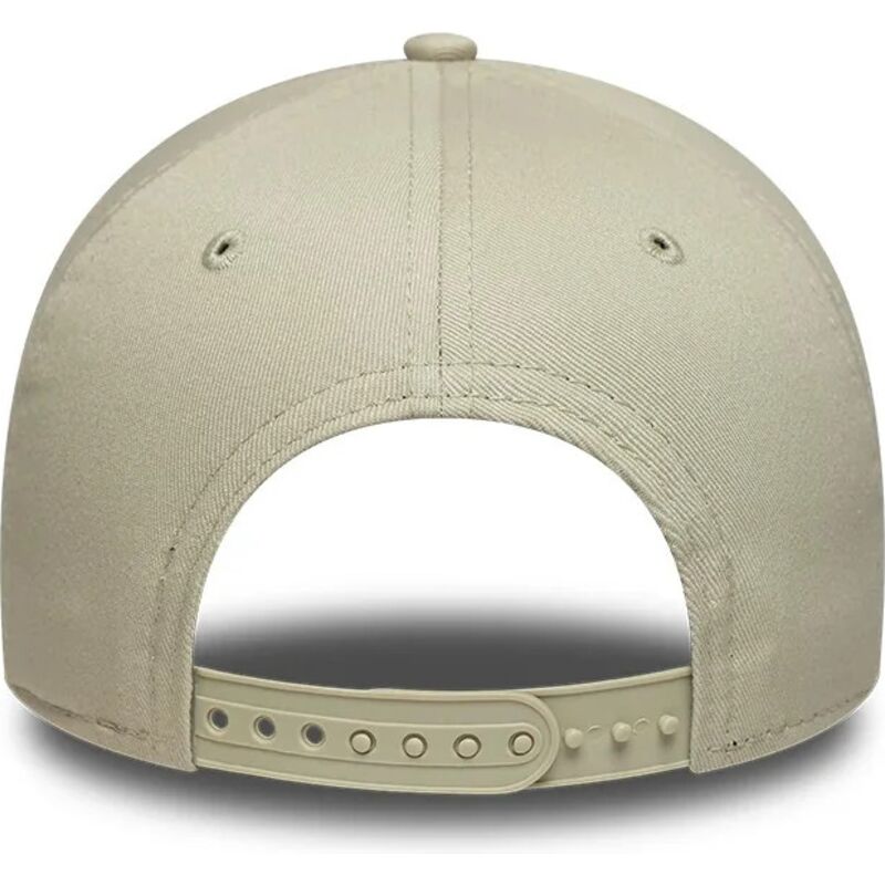 bone-curvo-bege-snapback-com-logo-castanho-e-frame-league-essential-da-new-york-yankees-mlb-da-new-era