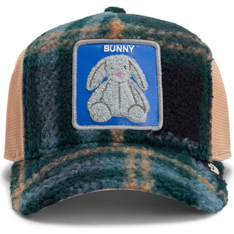 bone-trucker-verde-e-bege-coelho-da-pelucia-bunny-double-stuffed-the-farm-da-goorin-bros