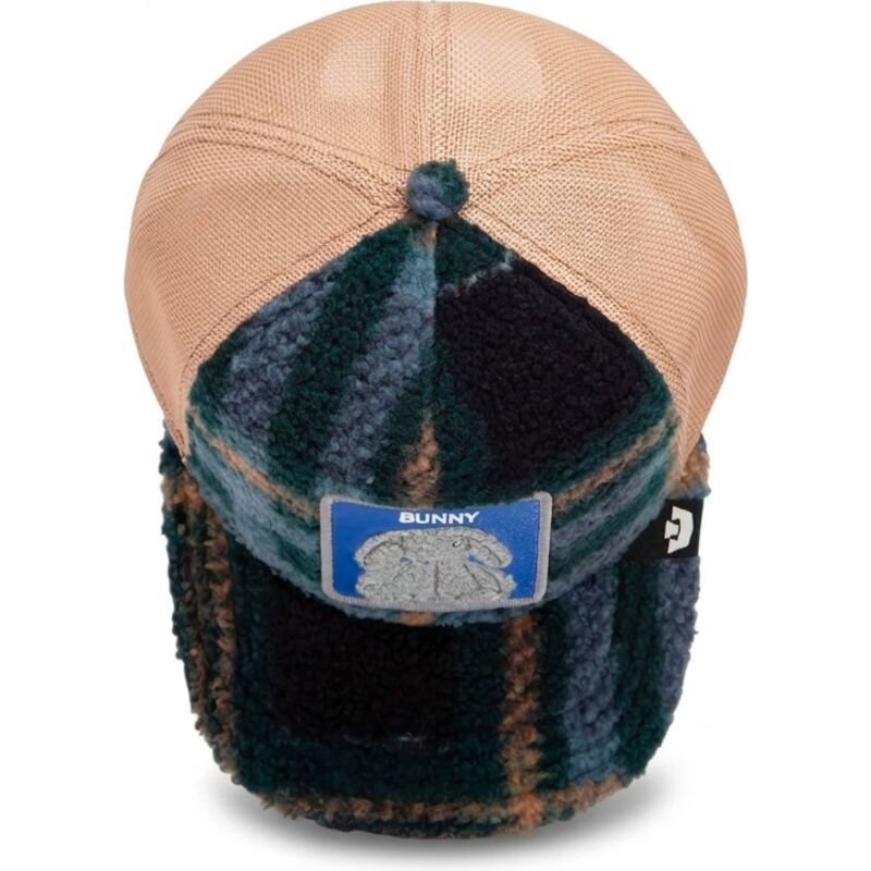 bone-trucker-verde-e-bege-coelho-da-pelucia-bunny-double-stuffed-the-farm-da-goorin-bros