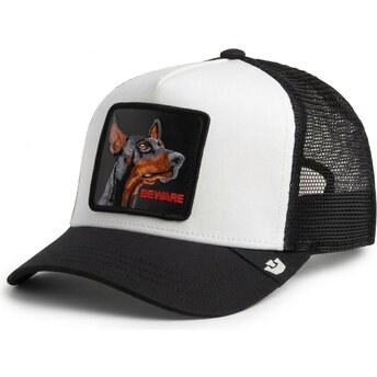 Boné trucker preto e branco para criança cão Beware Original Recipe The Farm da Goorin Bros.