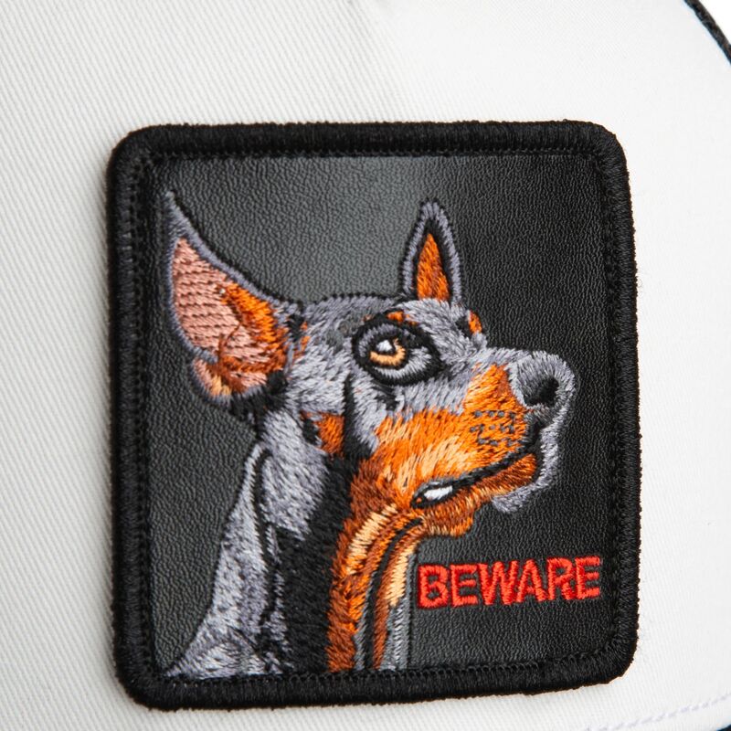 bone-trucker-preto-e-branco-para-crianca-cao-beware-original-recipe-the-farm-da-goorin-bros bone-trucker-preto-e-branco-para-crianca-cao-beware-original-recipe-the-farm-da-goorin-bros
