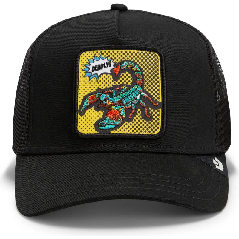 bone-trucker-preto-escorpiao-deadly-scorpion-pop-art-strikes-back-the-farm-da-goorin-bros