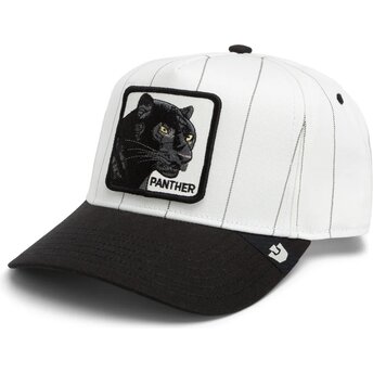 Boné curvo cinza e preto snapback pantera Pinstripe Panther Playmakers The Farm da Goorin Bros.