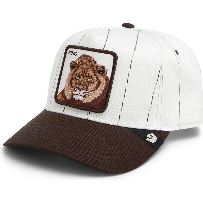 bone-curvo-cinza-e-castanho-snapback-leao-pinstripe-lion-king-playmakers-the-farm-da-goorin-bros