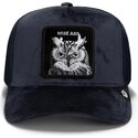 bone-trucker-azul-marinho-coruja-velour-wise-ass-the-farm-da-goorin-bros