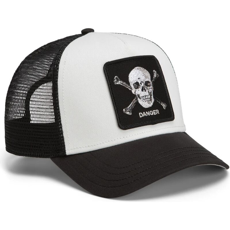 bone-trucker-preto-e-branco-caveira-danger-skull-and-crossbones-original-recipe-the-farm-da-goorin-bros