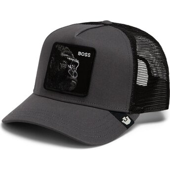 Boné trucker cinza e preto gorila The Boss Original Recipe The Farm da Goorin Bros.