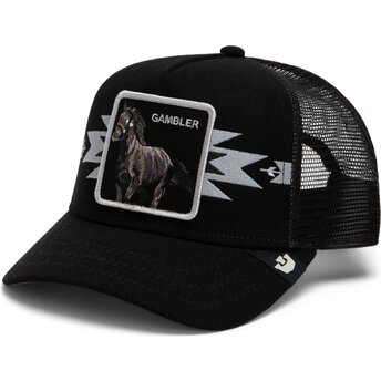 Boné trucker preto cavalo Canyon Gambler Trailblazer The Farm da Goorin Bros.