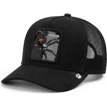 Boné trucker preto aranha Black Out Spider Blackened Metallic Poison The Farm da Goorin Bros.