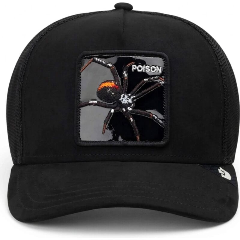 bone-trucker-preto-aranha-black-out-spider-blackened-metallic-poison-the-farm-da-goorin-bros