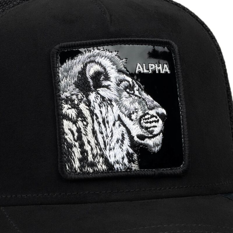 bone-trucker-preto-leao-black-out-lion-blackened-metallic-alpha-the-farm-da-goorin-bros bone-trucker-preto-leao-black-out-lion-blackened-metallic-alpha-the-farm-da-goorin-bros