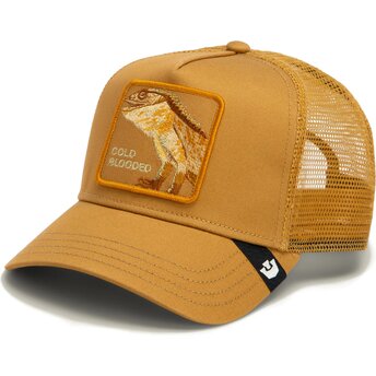 Boné trucker castanho iguana Circle of Life Cold Blooded Tone Shift The Farm da Goorin Bros.