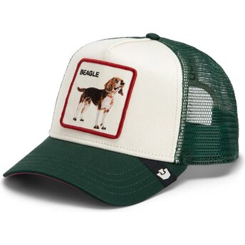 Boné trucker verde cão Shadow Beagle Off The Leash The Farm da Goorin Bros.