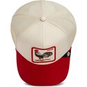 bone-trucker-vermelho-e-bege-galo-the-suede-rooster-microsuede-cock-the-farm-da-goorin-bros
