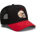 bone-trucker-preto-e-vermelho-caveira-cancelled-skull-trucker-microsuede-the-farm-da-goorin-bros