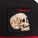 bone-trucker-preto-e-vermelho-caveira-cancelled-skull-trucker-microsuede-the-farm-da-goorin-bros