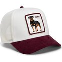 bone-trucker-branco-e-grena-rottweiler-suede-alpha-microsuede-the-farm-da-goorin-bros