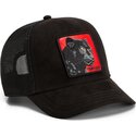 bone-trucker-preto-e-vermelho-pantera-nera-rossa-microsuede-the-farm-da-goorin-bros
