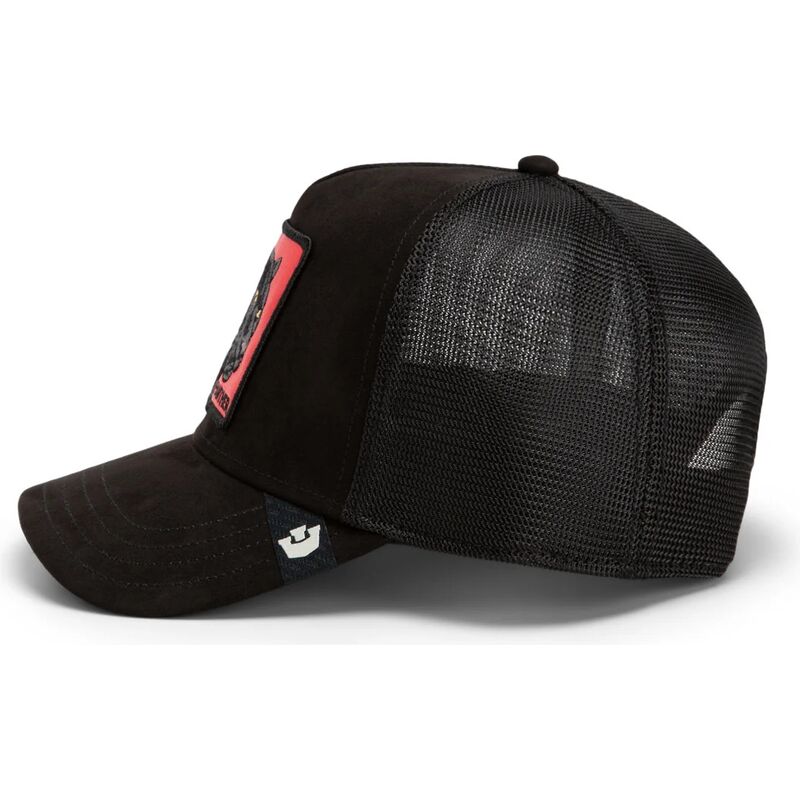 bone-trucker-preto-e-vermelho-pantera-nera-rossa-microsuede-the-farm-da-goorin-bros