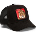 bone-trucker-preto-e-vermelho-leao-re-leaone-rosso-microsuede-king-the-farm-da-goorin-bros