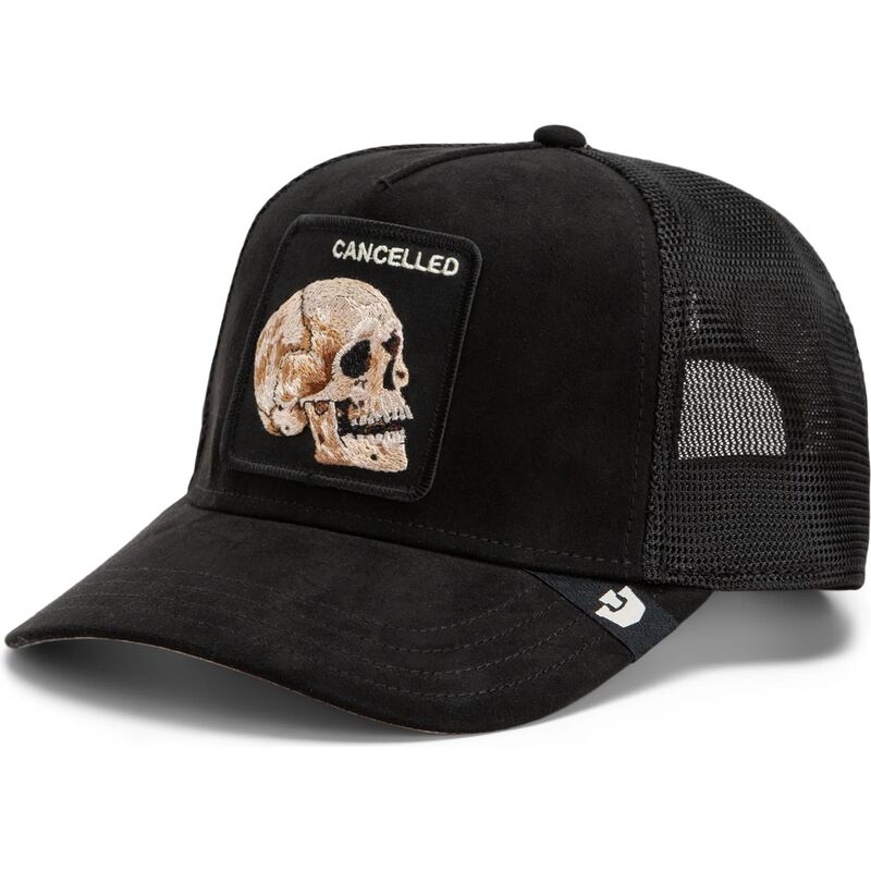 bone-trucker-preto-caveira-suede-cancelled-skull-microsuede-the-farm-da-goorin-bros bone-trucker-preto-caveira-suede-cancelled-skull-microsuede-the-farm-da-goorin-bros