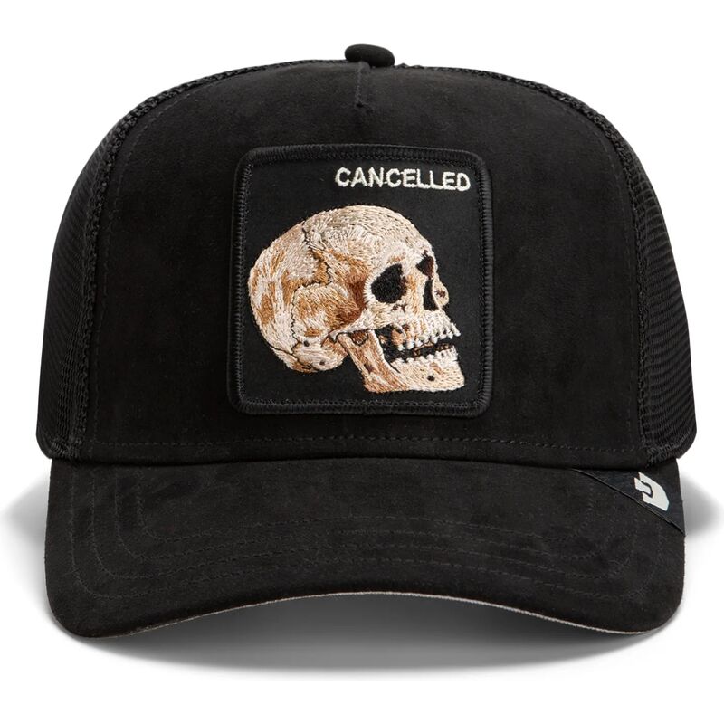 bone-trucker-preto-caveira-suede-cancelled-skull-microsuede-the-farm-da-goorin-bros bone-trucker-preto-caveira-suede-cancelled-skull-microsuede-the-farm-da-goorin-bros