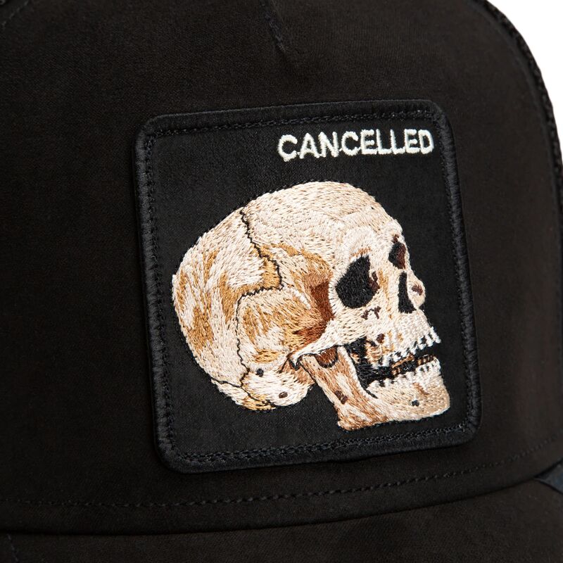 bone-trucker-preto-caveira-suede-cancelled-skull-microsuede-the-farm-da-goorin-bros bone-trucker-preto-caveira-suede-cancelled-skull-microsuede-the-farm-da-goorin-bros