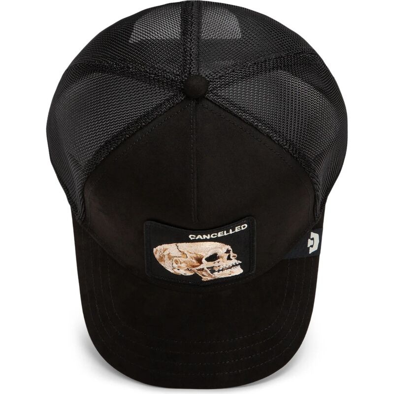 bone-trucker-preto-caveira-suede-cancelled-skull-microsuede-the-farm-da-goorin-bros bone-trucker-preto-caveira-suede-cancelled-skull-microsuede-the-farm-da-goorin-bros