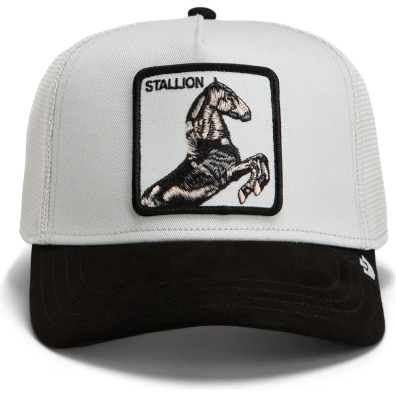 bone-trucker-cinza-e-preto-cavalo-suede-stallion-microsuede-the-farm-da-goorin-bros bone-trucker-cinza-e-preto-cavalo-suede-stallion-microsuede-the-farm-da-goorin-bros